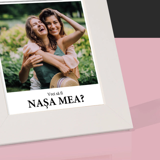 Fotografie Si Semnătură: Our Wedding Nașa - Ramă Pentru Fotografii (Horizontală)