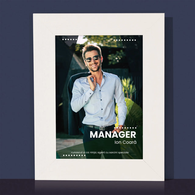 Fotografie Si Semnătură: Manager - Ramă Pentru Fotografii (Horizontală)