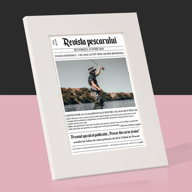 Fotografie Si Semnătură: Revista Pescarului - Ramă Pentru Fotografii (Horizontală)