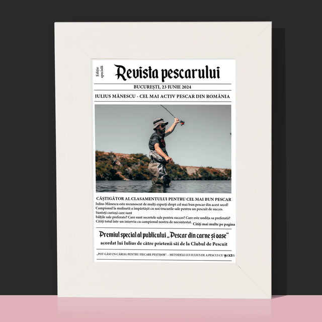 Fotografie Si Semnătură: Revista Pescarului - Ramă Pentru Fotografii (Horizontală)