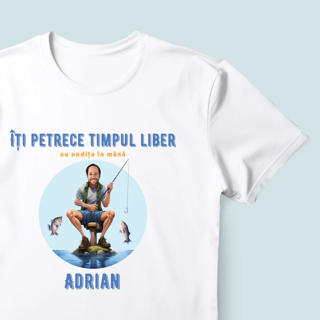Fotografie Si Semnătură: Îți Petrece Timpul Liber - Tricou Pentru Bărbați
