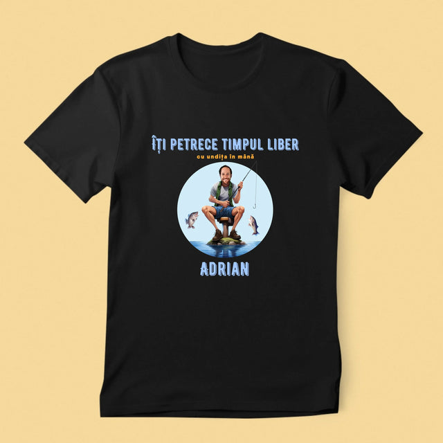 Fotografie Si Semnătură: Îți Petrece Timpul Liber - Tricou Pentru Bărbați