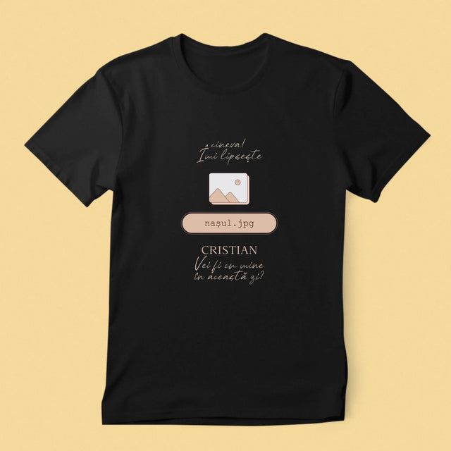 Numele Și Semnătura: Îmi Lipsește Cineva ... Nașul - Tricou Pentru Bărbați