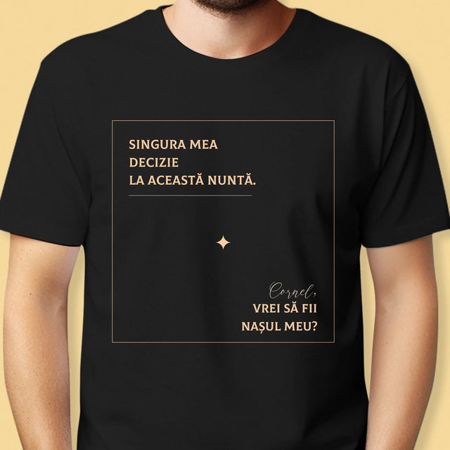 Numele Și Semnătura: Singura Mea Decizie - Tricou Pentru Bărbați