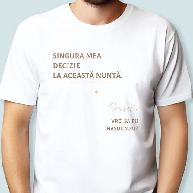 Numele Și Semnătura: Singura Mea Decizie - Tricou Pentru Bărbați
