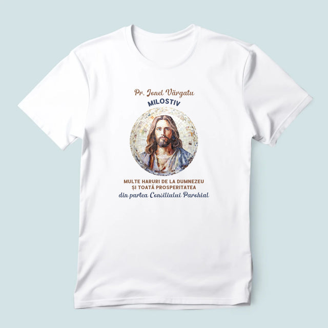 Numele Și Semnătura: Un Preot Milostiv - Tricou Pentru Bărbați