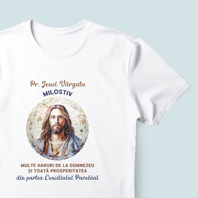 Numele Și Semnătura: Un Preot Milostiv - Tricou Pentru Bărbați