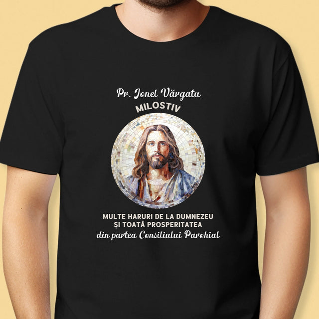 Numele Și Semnătura: Un Preot Milostiv - Tricou Pentru Bărbați