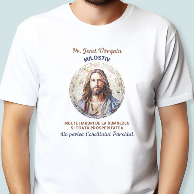 Numele Și Semnătura: Un Preot Milostiv - Tricou Pentru Bărbați