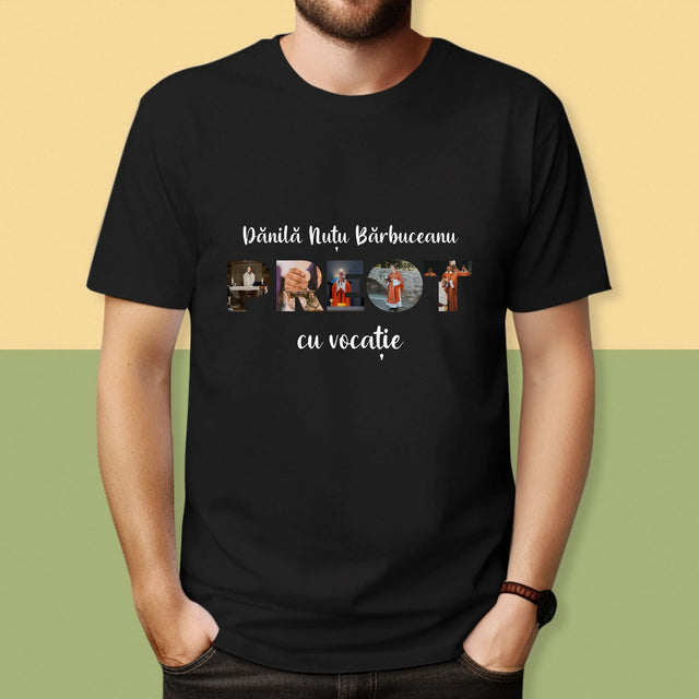 Cuvânt Din Fotografii: Un Preot Cu Vocație - Tricou Pentru Bărbați