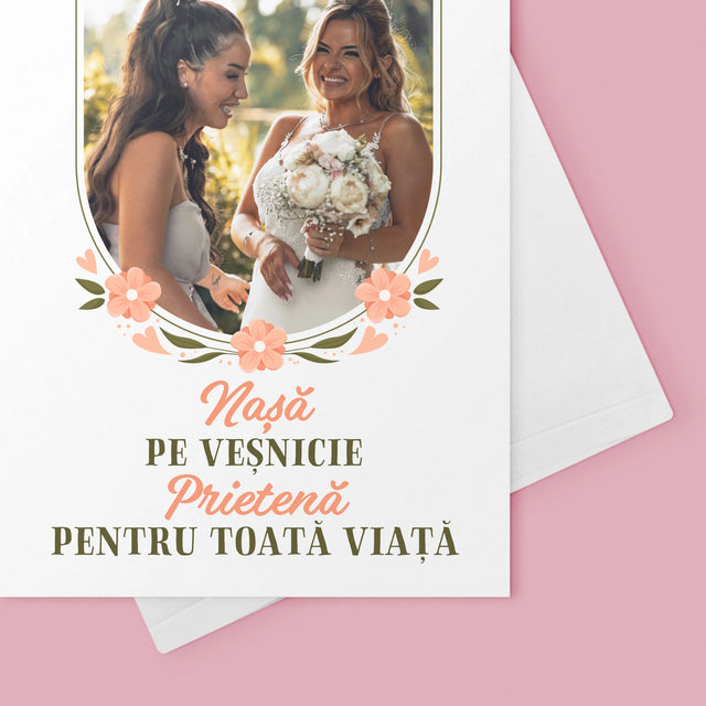 Fotografie Si Semnătură: Nașă Pe Veșnicie - Card Cu Felicitări
