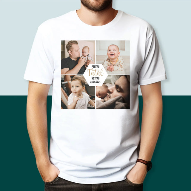 Colaj De Fotografii: Pentru Tatăl Nostru - Tricou Pentru Bărbați