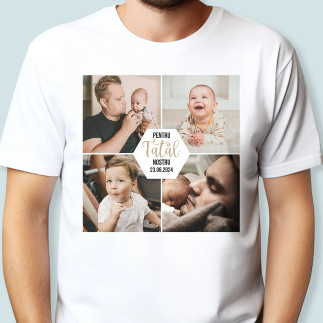 Colaj De Fotografii: Pentru Tatăl Nostru - Tricou Pentru Bărbați