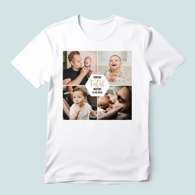 Colaj De Fotografii: Pentru Tatăl Nostru - Tricou Pentru Bărbați