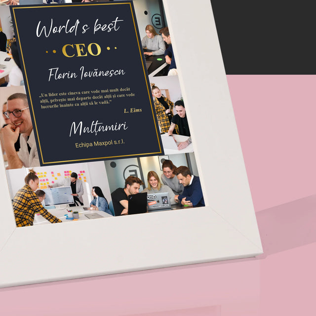 Colaj De Fotografii: World’S Best Ceo - Ramă Pentru Fotografii (Horizontală)