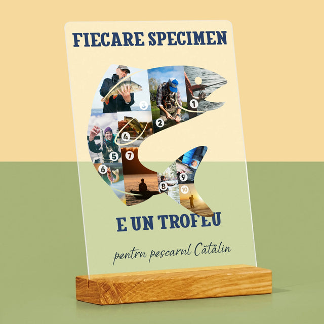 Formă Din Fotografii: Specimen De Pescar - Imprimare Pe Sticlă Acrilică (Verticală)
