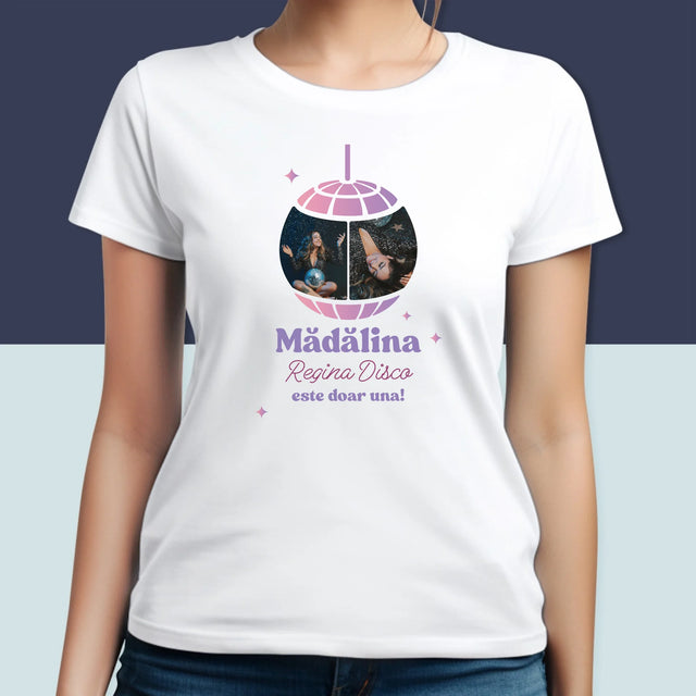 Colaj De Fotografii: Regina Disco 2 Fotografii - Tricou Pentru Femei