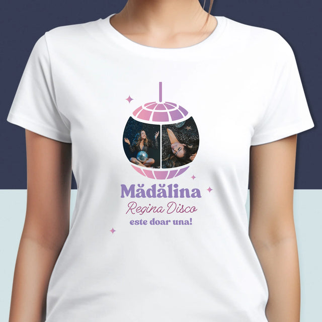 Colaj De Fotografii: Regina Disco 2 Fotografii - Tricou Pentru Femei