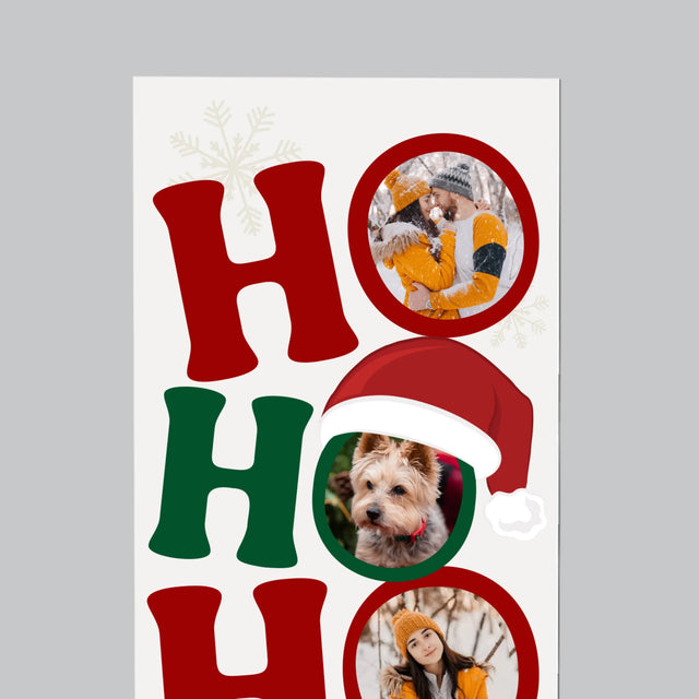 Colaj De Fotografii: Ho Ho Ho - Magnet Pe Fregider