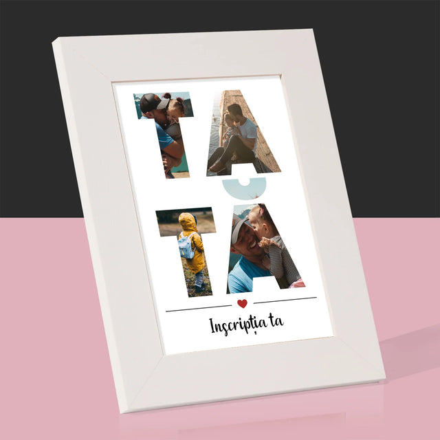 Cuvânt Din Fotografii: Tată Din Fotografiile Tale - Ramă Pentru Fotografii (Horizontală)