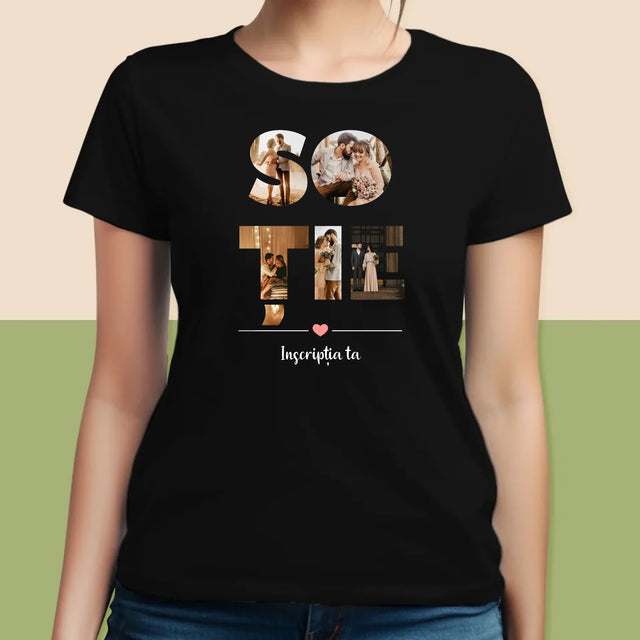 Cuvânt Din Fotografii: Soție Din Fotografiile Tale - Tricou Pentru Femei