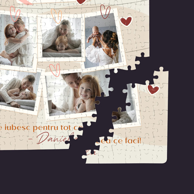 Colaj De Fotografii: Te Iubesc Mamă Fotografii - Puzzle