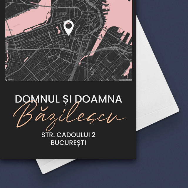 Harta Oraș: Harta Orașului: Domn Și Doamnă - Card Cu Felicitări