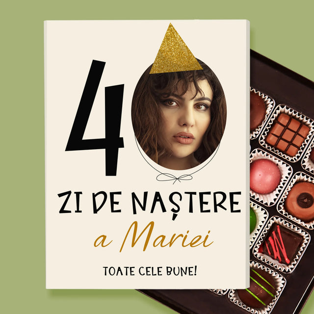 Fotografie Si Semnătură: A 40 Zi De Naștere Căciulă - Praline