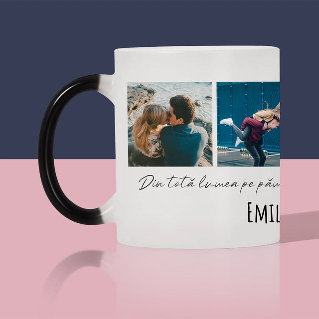 Colaj De Fotografii: Din Totă Lumea Pe Pământ - Cană
