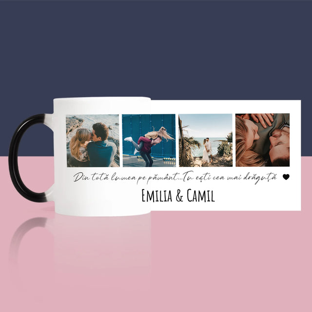 Colaj De Fotografii: Din Totă Lumea Pe Pământ - Cană
