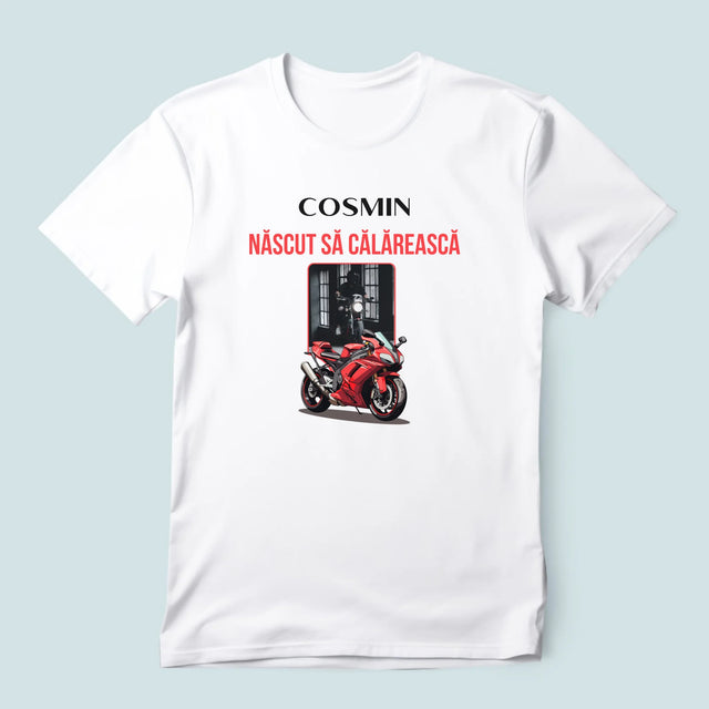 Fotografie Si Semnătură: Născut Să Călărească - Tricou Pentru Bărbați