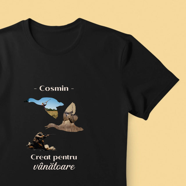 Formă Din Fotografii: Creat Pentru Vânătoare - Tricou Pentru Bărbați