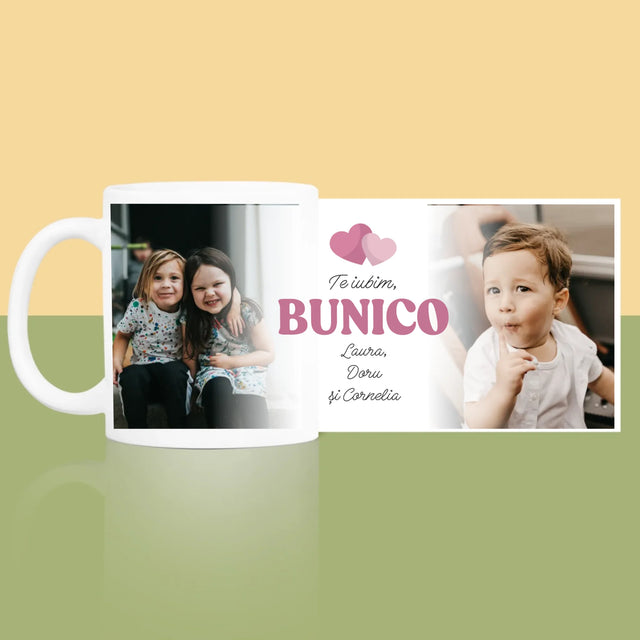 Colaj De Fotografii: Te Iubesc, Bunico - Cană