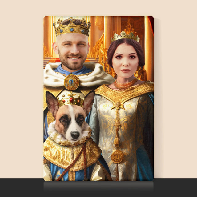 Portret Regal: Conducători Cu Un Animal De Companie - Imprimare Cu Ramă 30X40 (Verticală)