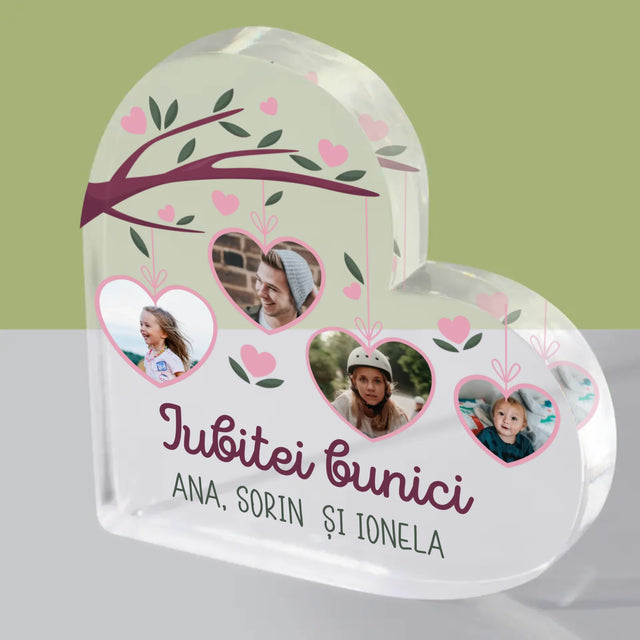 Colaj De Fotografii: Iubitei Bunici - Bloc Acrilic