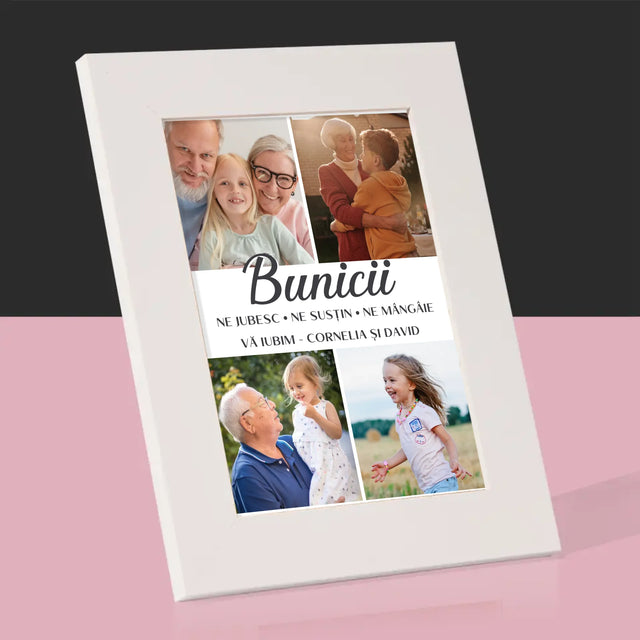 Colaj De Fotografii: Dragi Bunici - Ramă Pentru Fotografii (Horizontală)