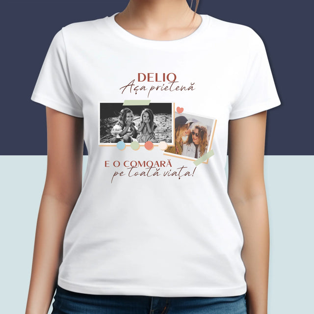 Colaj De Fotografii: Prietena E O Comoară - Tricou Pentru Femei