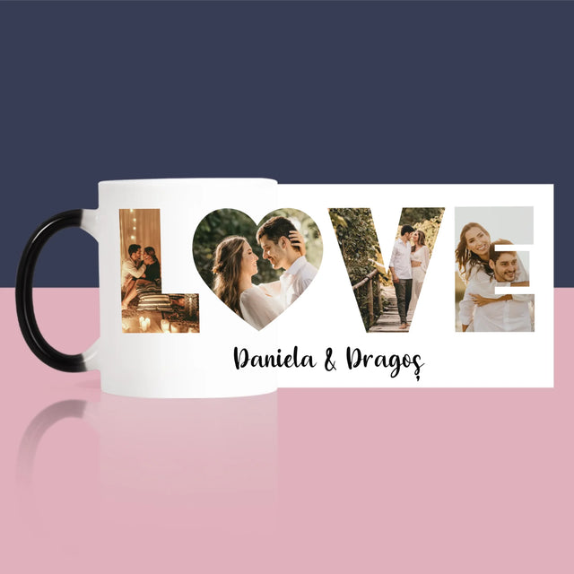 Cuvânt Din Fotografii: Love Din Fotografiile Tale - Cană