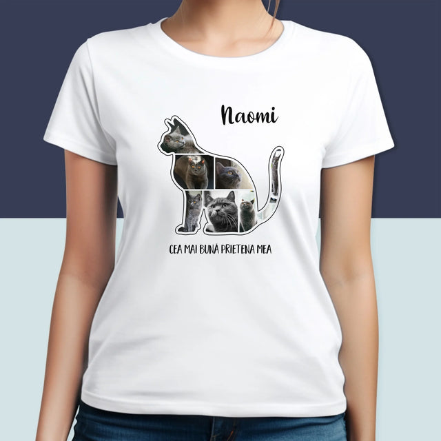Formă Din Fotografii: Mâțul Cel Mai Bun Prieten - Tricou Pentru Femei