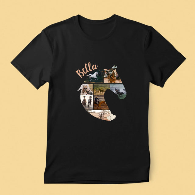Formă Din Fotografii: Cal - Tricou Pentru Bărbați