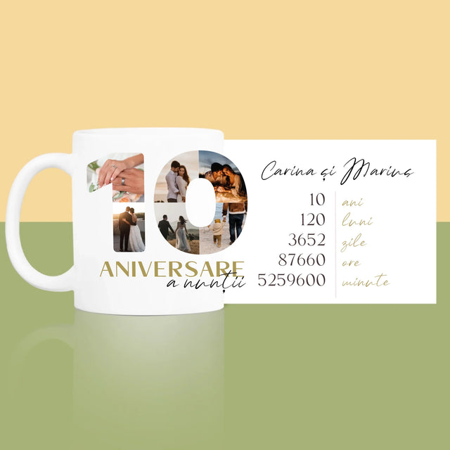 Cuvânt Din Fotografii: A 10-A Aniversare A Nunții - Cană