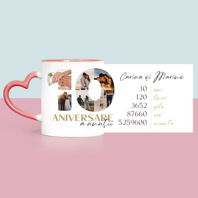 Cuvânt Din Fotografii: A 10-A Aniversare A Nunții - Cană