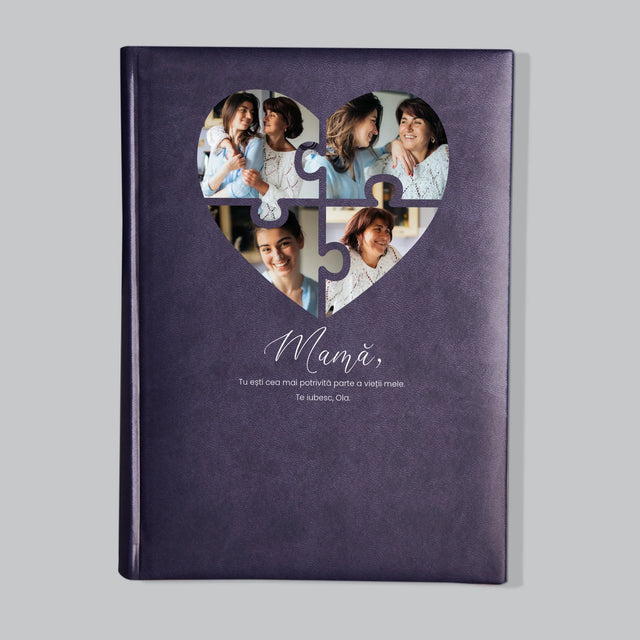 Colaj De Fotografii: Inimă Puzzle Pentru Mama - Calendar De Carte (Fotografie)