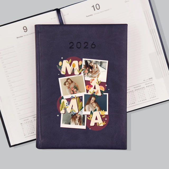 Colaj De Fotografii: Litere Mama - Calendar De Carte (Fotografie)