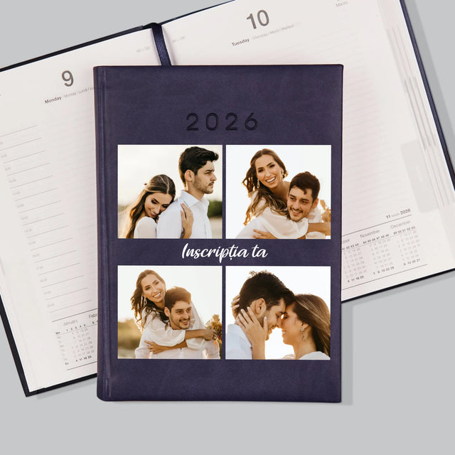 Colaj De Fotografii: 4 Fotografii Cu Inscripție - Calendar De Carte (Fotografie)