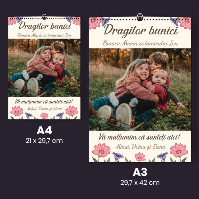Fotografie Si Semnătură: Suvenir Pentru Bunici - Calendar De Perete