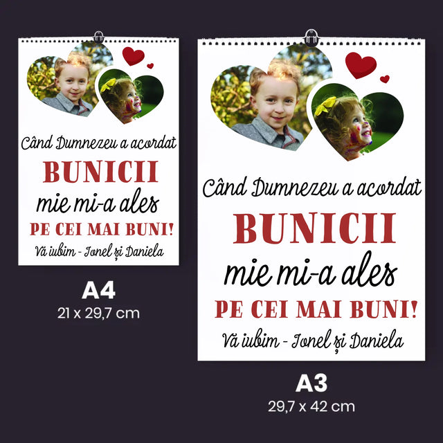 Colaj De Fotografii: Când Dumnezeu A Acordat Bunicii - Calendar De Perete