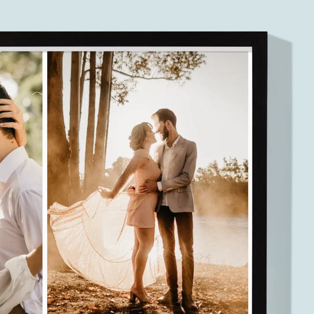 Colaj De Fotografii: 4 Fotografii - Imprimare Cu Ramă 30X40 (Verticală)