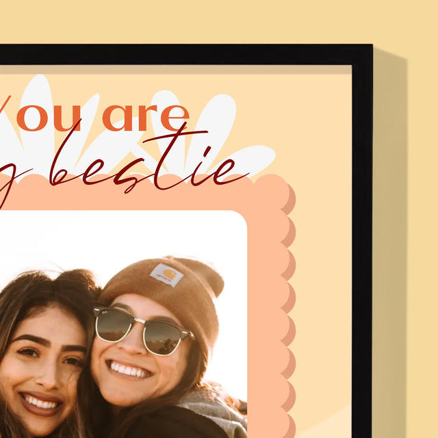 Colaj De Fotografii: Fotografie Besties - Imprimare Cu Ramă 30X40 (Verticală)