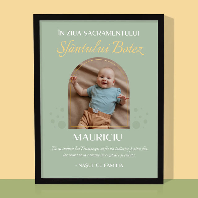 Fotografie Si Semnătură: Taina Sfântului Botez - Imprimare Cu Ramă 30X40 (Verticală)